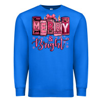 True Royal merry and bright pink Christmas Premium Sweatshirt - Jasminsmagicworld