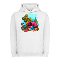 Pigment Lunar Rock Glamping Camp And Pink Tent Urban Hoodie - BundleAndBundleShop