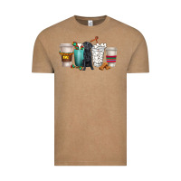 Vintage Coffee labrador retriever dog coffee cups Vintage Tee - texasbilliewilder