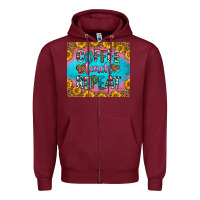 Burgundy coffee teach repeat Zipper Hoodie - HRA Design Shop