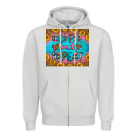 Dove Grey coffee teach repeat Zipper Hoodie - HRA Design Shop