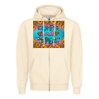 Sandshell coffee teach repeat Zipper Hoodie - HRA Design Shop