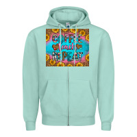 Seafoam coffee teach repeat Zipper Hoodie - HRA Design Shop