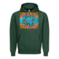 Sports Green coffee teach repeat Zipper Hoodie - HRA Design Shop