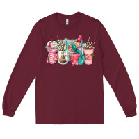 Burgundy rock hand coffee cups Long Sleeve Tee - Zillion Design Studio