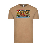 Vintage Coffee Santa Baby Western Christmas Vintage Tee - RanaPortraitStore