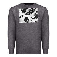 Charcoal Heather black and white cowhide backround Premium Sweatshirt - NancyCooperArtShop