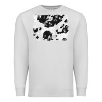 Dove Grey black and white cowhide backround Premium Sweatshirt - NancyCooperArtShop