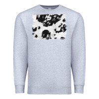 Heather Grey black and white cowhide backround Premium Sweatshirt - NancyCooperArtShop