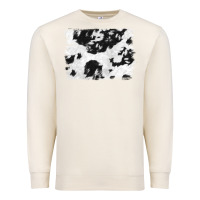 Sandshell black and white cowhide backround Premium Sweatshirt - NancyCooperArtShop