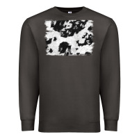 Smoke black and white cowhide backround Premium Sweatshirt - NancyCooperArtShop