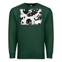 Sports Green black and white cowhide backround Premium Sweatshirt - NancyCooperArtShop