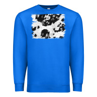 True Royal black and white cowhide backround Premium Sweatshirt - NancyCooperArtShop