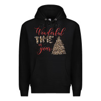 Black it's the most wonderful time of the year Premium Hoodie - MaliasSmallBusiness