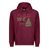 Burgundy it's the most wonderful time of the year Premium Hoodie - MaliasSmallBusiness