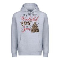 Heather Grey it's the most wonderful time of the year Premium Hoodie - MaliasSmallBusiness