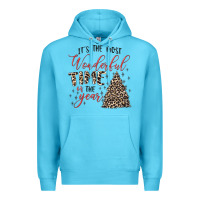 Ocean Blue it's the most wonderful time of the year Premium Hoodie - MaliasSmallBusiness