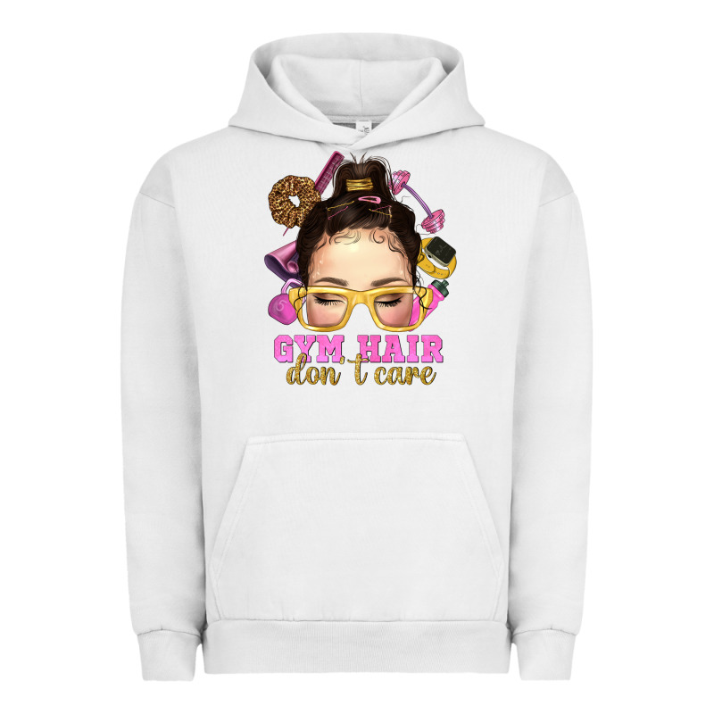 Messy Bun Gym Hair Don't Care Bbs Urban Hoodie by BundleAndBundleShop | Teevron