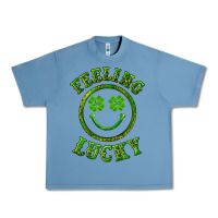 Pebble Blue feeling lucky with leopard Urban Heavy Tee - RanaPortraitStore