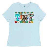 Baby Blue its a good day to teach tiny humans Ladies Tee - AdoDesignShop