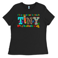Black its a good day to teach tiny humans Ladies Tee - AdoDesignShop