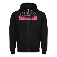 Black coffee teach repeat teacher libbey glass Zipper Hoodie - HRA Design Shop