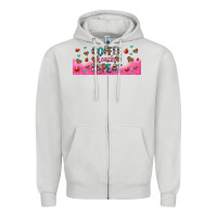 Dove Grey coffee teach repeat teacher libbey glass Zipper Hoodie - HRA Design Shop