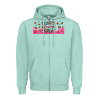 Seafoam coffee teach repeat teacher libbey glass Zipper Hoodie - HRA Design Shop