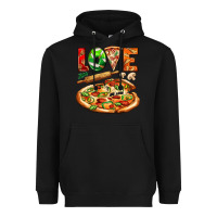 Black love pizza Heavyweight Hoodie - AdoDesignShop