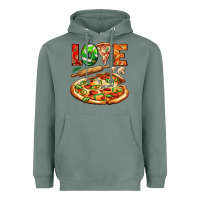 Love Pizza Heavyweight Hoodie | Teevron
