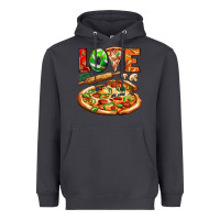 Smoke love pizza Heavyweight Hoodie - AdoDesignShop