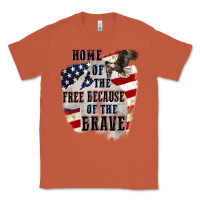 Copper Home of the free because of the brave 4th of july Classic Tee - CowGirlArtShop