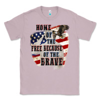 Lilac Home of the free because of the brave 4th of july Classic Tee - CowGirlArtShop