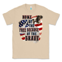 Mushroom Home of the free because of the brave 4th of july Classic Tee - CowGirlArtShop