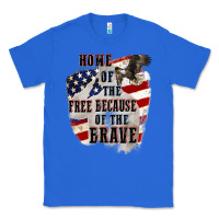 True Royal Home of the free because of the brave 4th of july Classic Tee - CowGirlArtShop