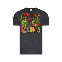 Vintage Black merry texmas Vintage Tee - Zillion Design Studio