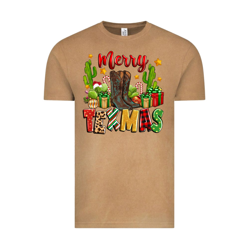Merry Texmas Vintage Tee by Zillion Design Studio | Teevron
