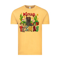 Vintage Mustard merry texmas Vintage Tee - Zillion Design Studio