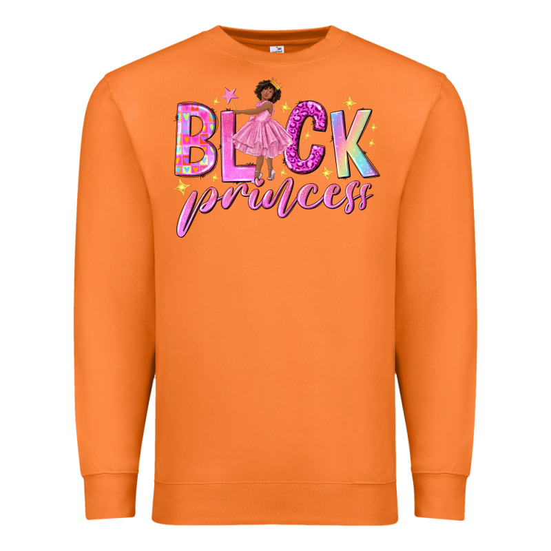 Black Princess Black Girl Premium Sweatshirt by NancyCooperArtShop | Teevron