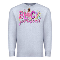Heather Grey black princess black girl Premium Sweatshirt - NancyCooperArtShop