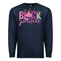 Navy black princess black girl Premium Sweatshirt - NancyCooperArtShop