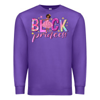 Purple black princess black girl Premium Sweatshirt - NancyCooperArtShop
