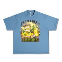 Pebble Blue farm fresh lemons Urban Heavy Tee - Zillion Design Studio