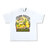 White farm fresh lemons Urban Heavy Tee - Zillion Design Studio