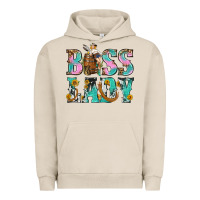Pigment French Oak Boss Lady Urban Hoodie - BundleAndBundleShop