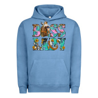 Pigment Pebble Blue Boss Lady Urban Hoodie - BundleAndBundleShop