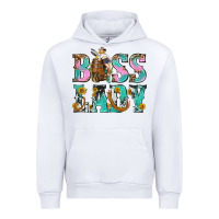 White Boss Lady Urban Hoodie - BundleAndBundleShop