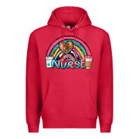 Cardinal nurse rainbow Premium Hoodie - NancyCooperArtShop