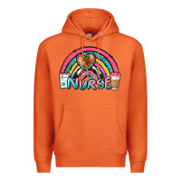 Carrot nurse rainbow Premium Hoodie - NancyCooperArtShop
