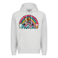 Dove Grey nurse rainbow Premium Hoodie - NancyCooperArtShop